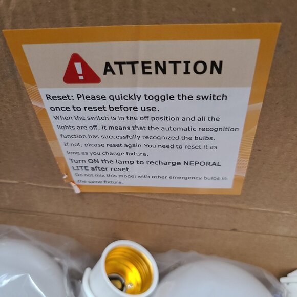 Neporal 4-Pack Light Bulbs Daily Use or Backup Emergency Use - Picture 11 of 11